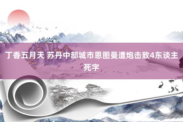 丁香五月天 苏丹中部城市恩图曼遭炮击致4东谈主死字