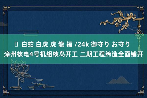 ✨白蛇 白虎 虎 龍 福 /24k 御守り お守り 漳州核电4号机组核岛开工 二期工程缔造全面铺开