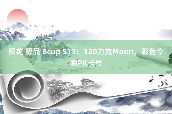 探花 极品 Bcup S13：120力克Moon，彩色今晚PK卡号