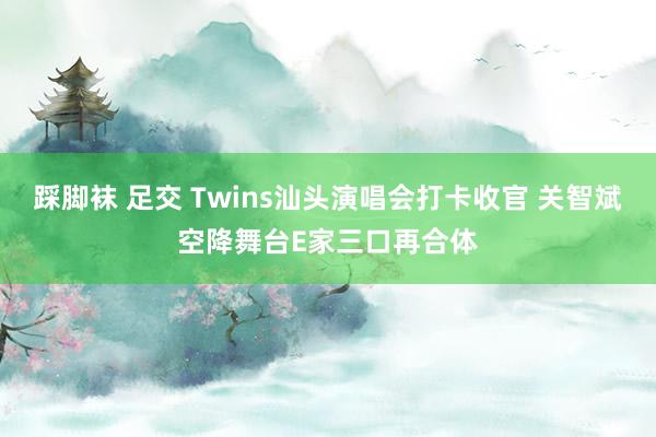 踩脚袜 足交 Twins汕头演唱会打卡收官 关智斌空降舞台E家三口再合体