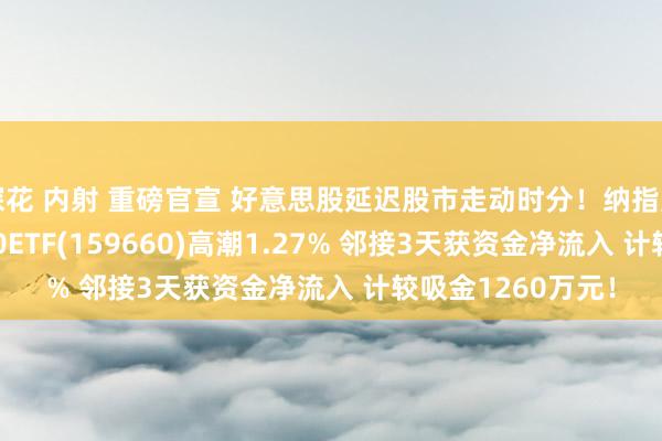 探花 内射 重磅官宣 好意思股延迟股市走动时分！纳指周线7连涨 纳指100ETF(159660)高潮1.27% 邻接3天获资金净流入 计较吸金1260万元！