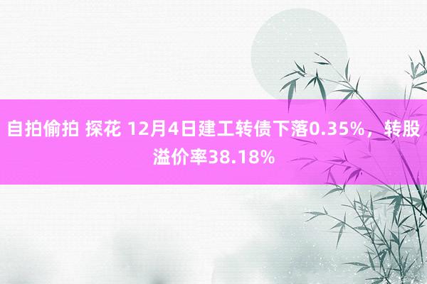 自拍偷拍 探花 12月4日建工转债下落0.35%，转股溢价率38.18%