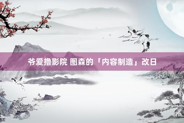 爷爱撸影院 图森的「内容制造」改日